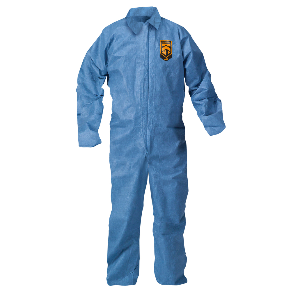 Extra Large Kimberly-Clark Professional L 2XL XL M Kleenguard A60 Bloodborne Pathogen and Chemical Protective Coverall Suit Hooded and Booted Extra Large Kimberly-Clark Professional L 2XL XL M Kleenguard A60 Bloodborne Pathogen and Chemical Protective Coverall Suit Hooded and Booted